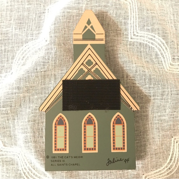 THE CAT’S MEOW & CHRISTMAS TREE HILL Shelf Sitters. Set of 5 Buildings. GUC. - Picture 5 of 12